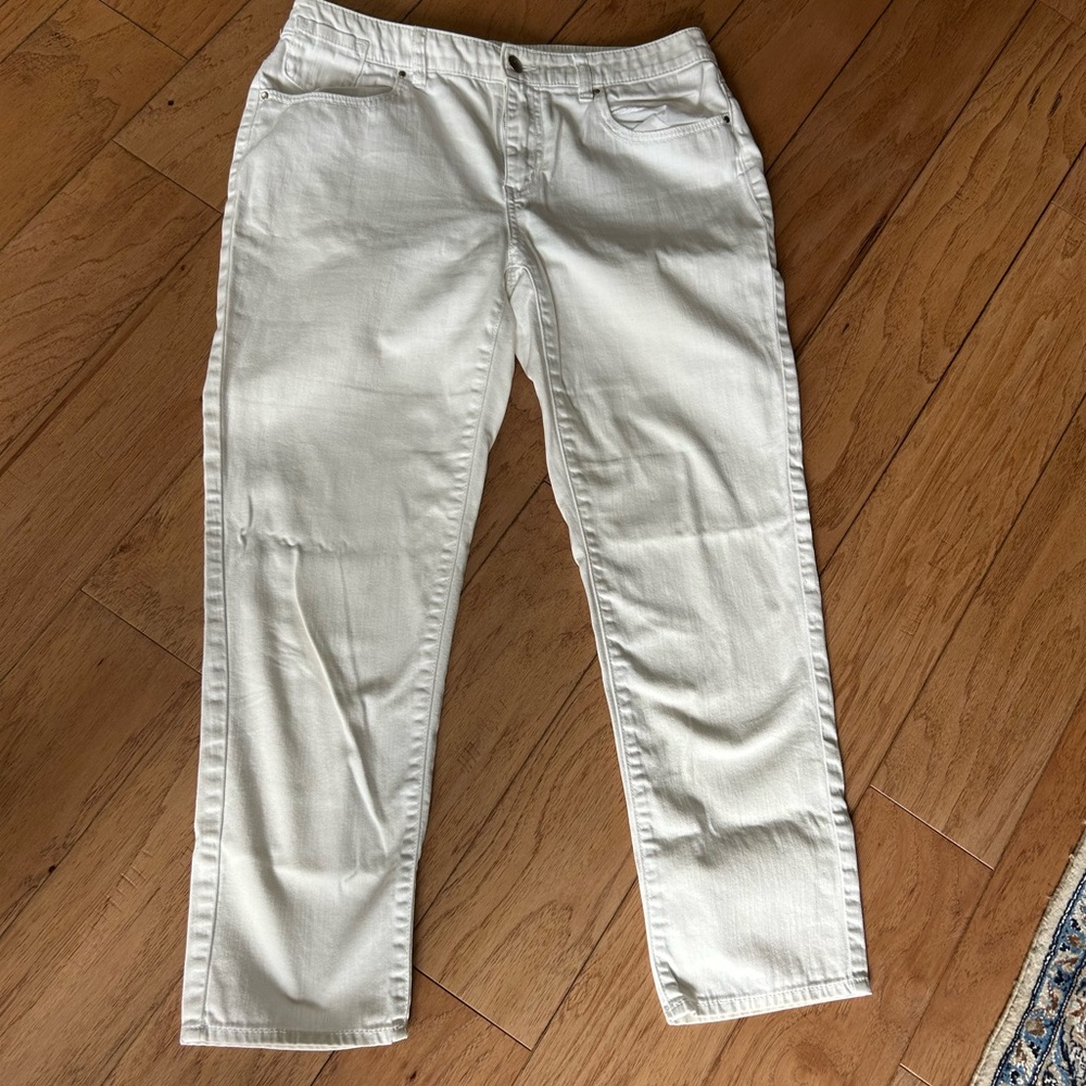 Chico's White Denim Ankle Pants